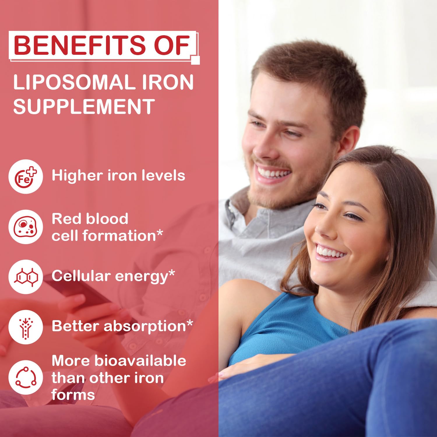 Sapotax Iron Supplement bottle with a glass of water