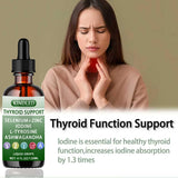 SAPURAIS Thyroid Support Liquid Drops back view showing ingredients
