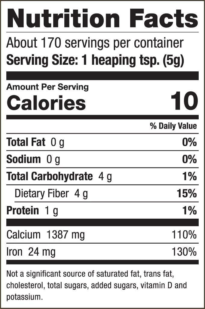Sari Foods Co Acacia Fiber Powder 850g serving suggestion