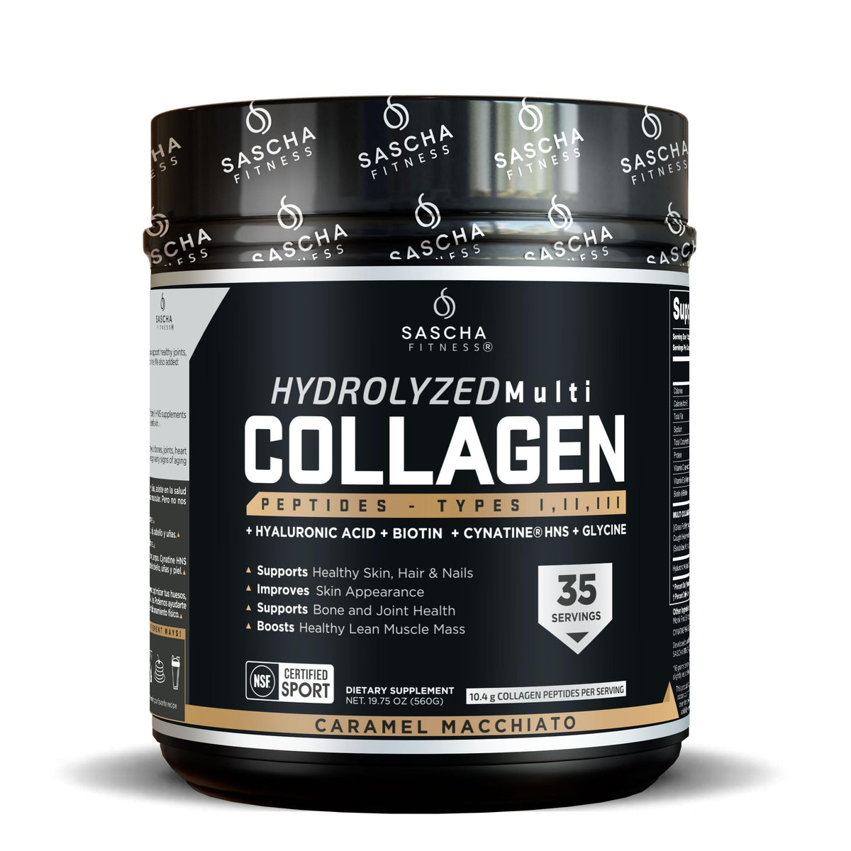 SASCHA FITNESS Collagen Supplement 507g front view