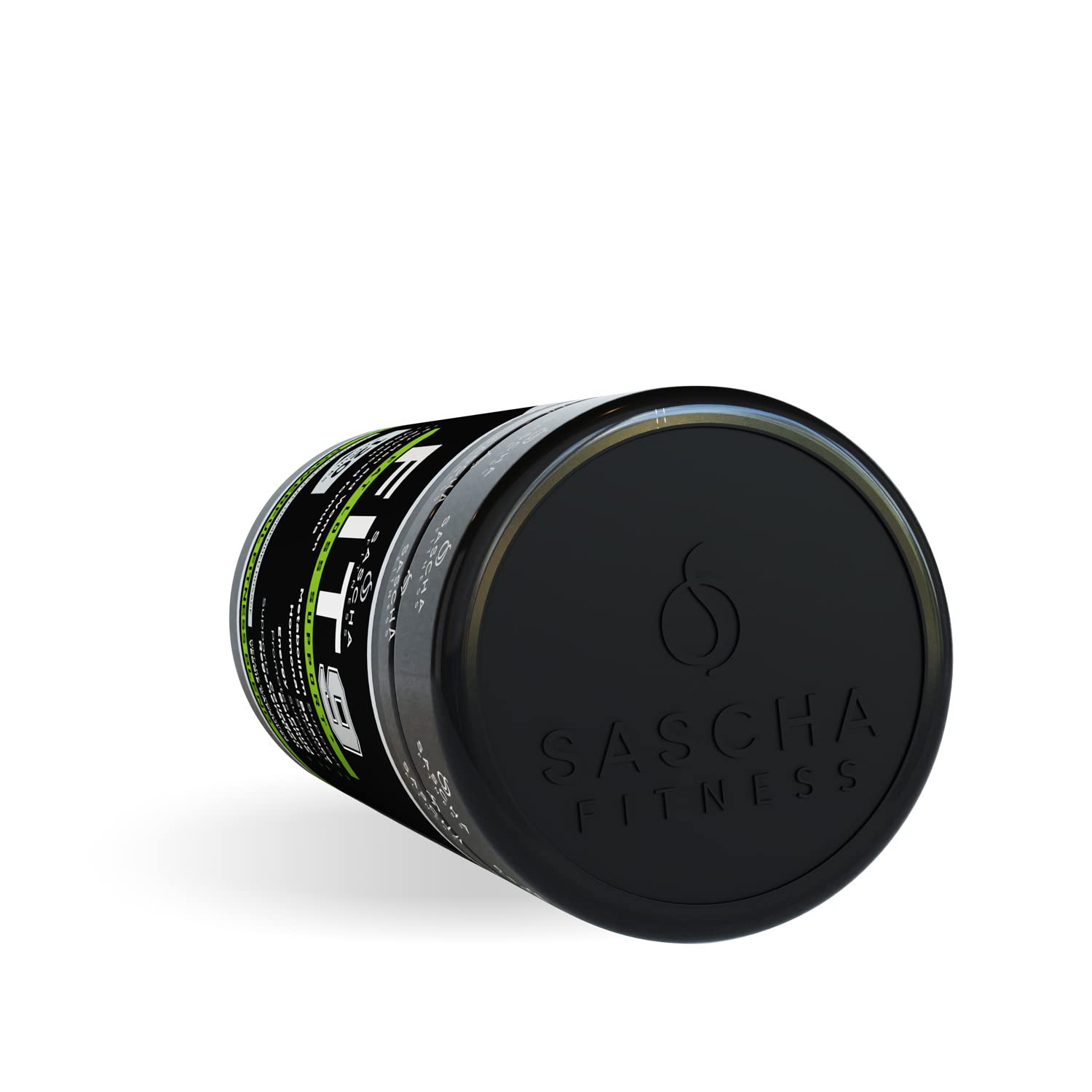 SASCHA FITNESS Fat Burner Supplement lifestyle shot on a kitchen counter
