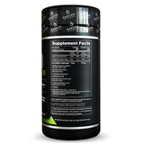 SASCHA FITNESS Fat Burner Supplement side view showing ingredient list