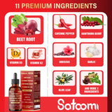 Satoomi Beet Root Liquid Drops 30ml ingredients list