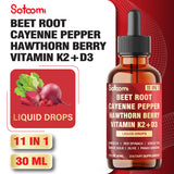 Satoomi Beet Root Liquid Drops 30ml with measuring dropper