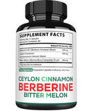 Satoomi Berberine Capsules lifestyle shot with healthy foods
