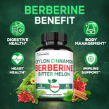 Satoomi Berberine HCl Supplement bottle back view
