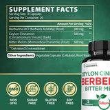 Satoomi Berberine HCl Supplement bottle side view