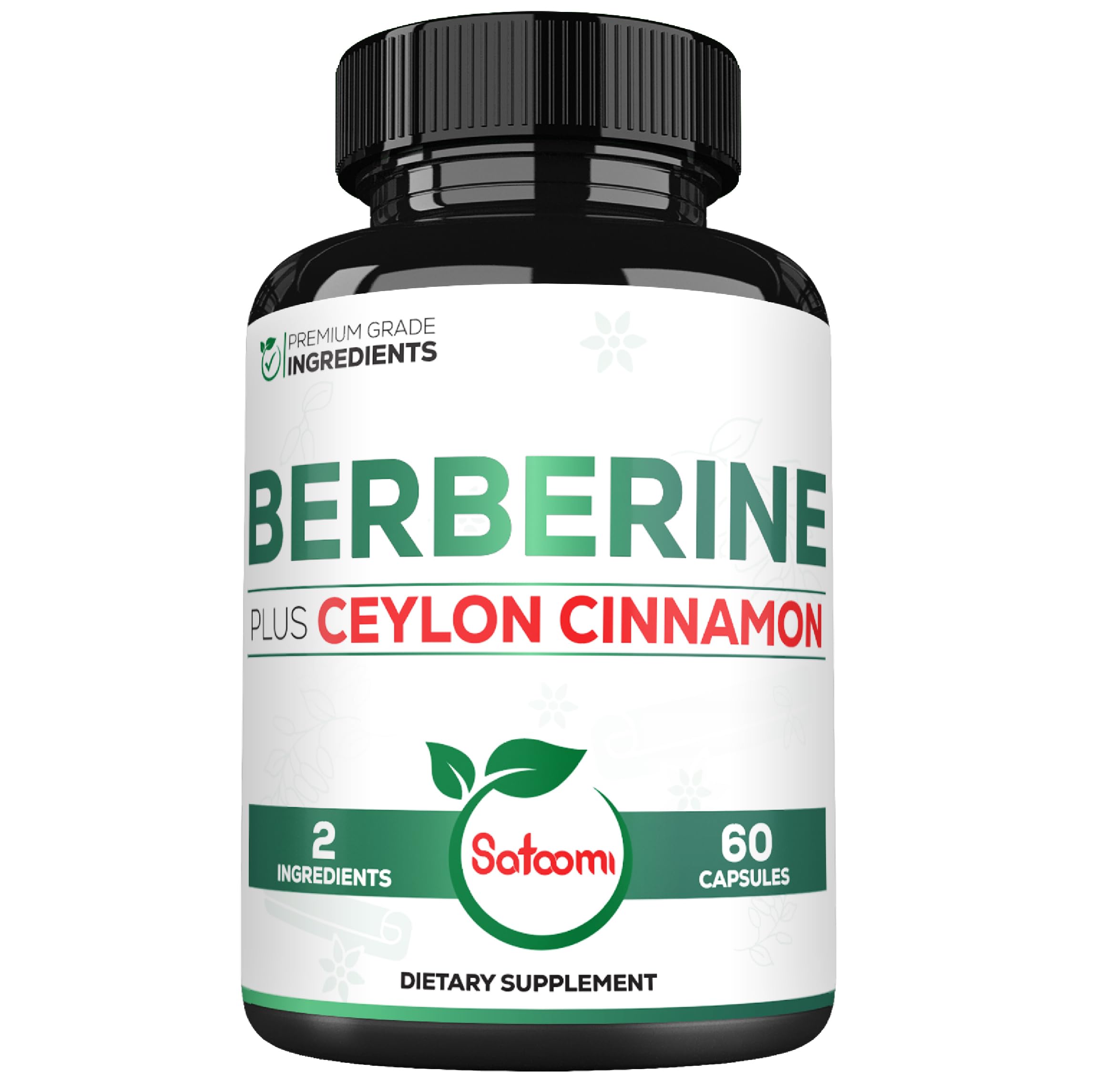 Satoomi Berberine Supplement 1500mg bottle front view