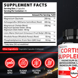 Satoomi Cortisol Supplement bottle with 90 capsules