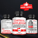 Satoomi Cortisol Supplement capsules in hand