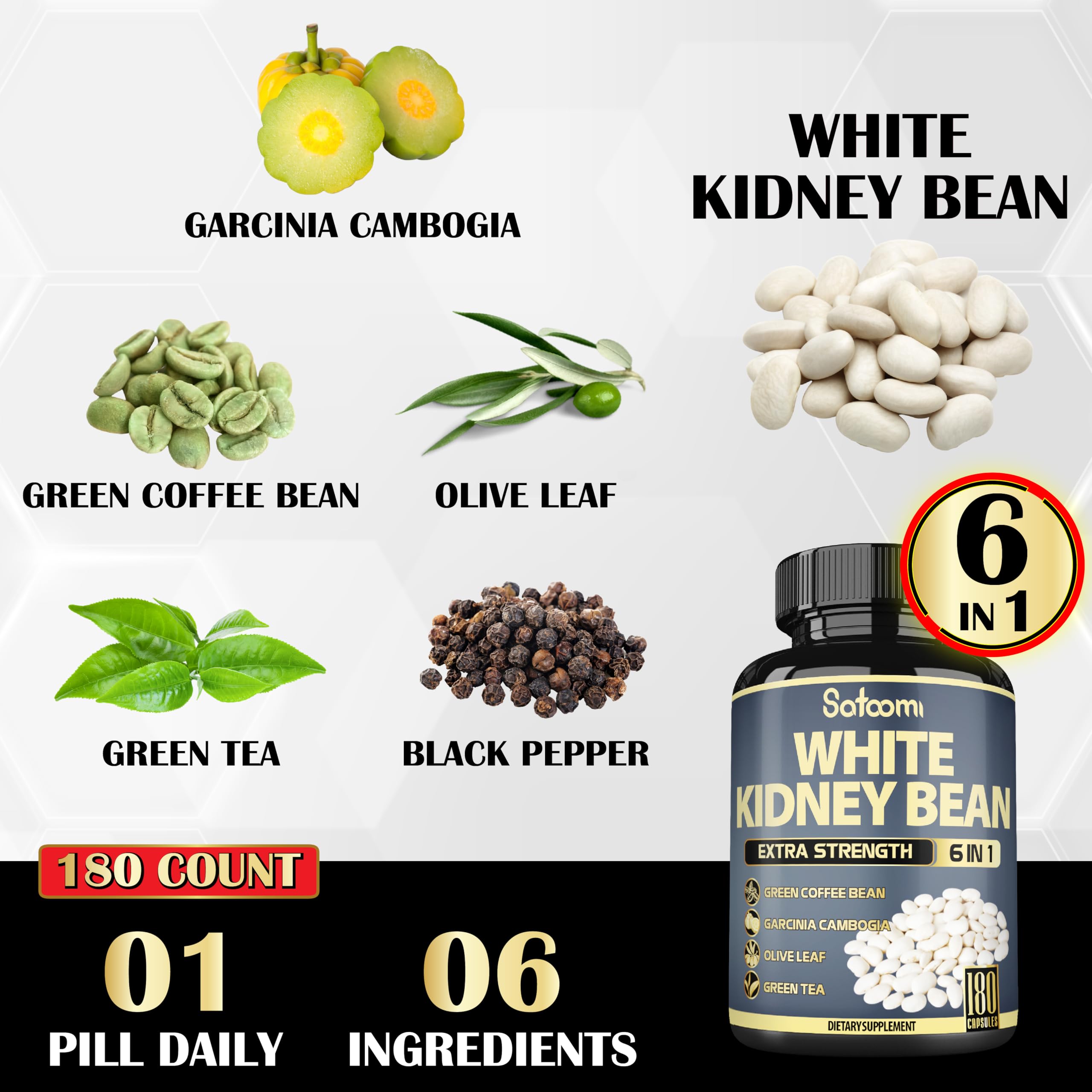 Satoomi Green Coffee Bean Extract ingredients list