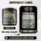 Satoomi Gymnema Sylvestre Extract Capsules displayed with other herbal supplements