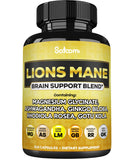 Satoomi Lions Mane Mushroom Capsules 600mg front view