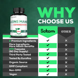 Satoomi Lions Mane Mushroom Complex with Ashwagandha ingredients list