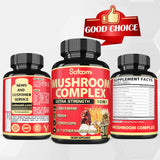 Satoomi Mushroom Supplement bottle with vegan-friendly label