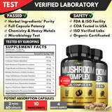Satoomi Mushroom Supplement capsules close-up
