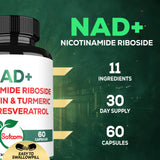 Satoomi NAD Nicotinamide Riboside Resveratrol 900mg supplement ingredients list