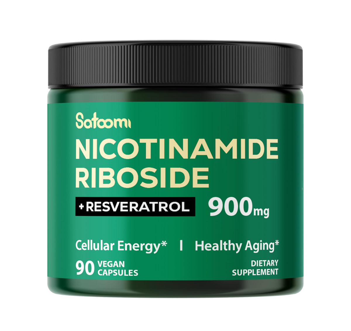 Satoomi NAD Plus Supplement 90 capsules front view