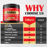 Satoomi NMN H Supplement bottle with a measuring spoon
