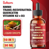 Satoomi NMNH Liquid Drops 30ml packaging and label