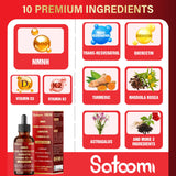 Satoomi NMNH Liquid Drops 30ml with measuring dropper