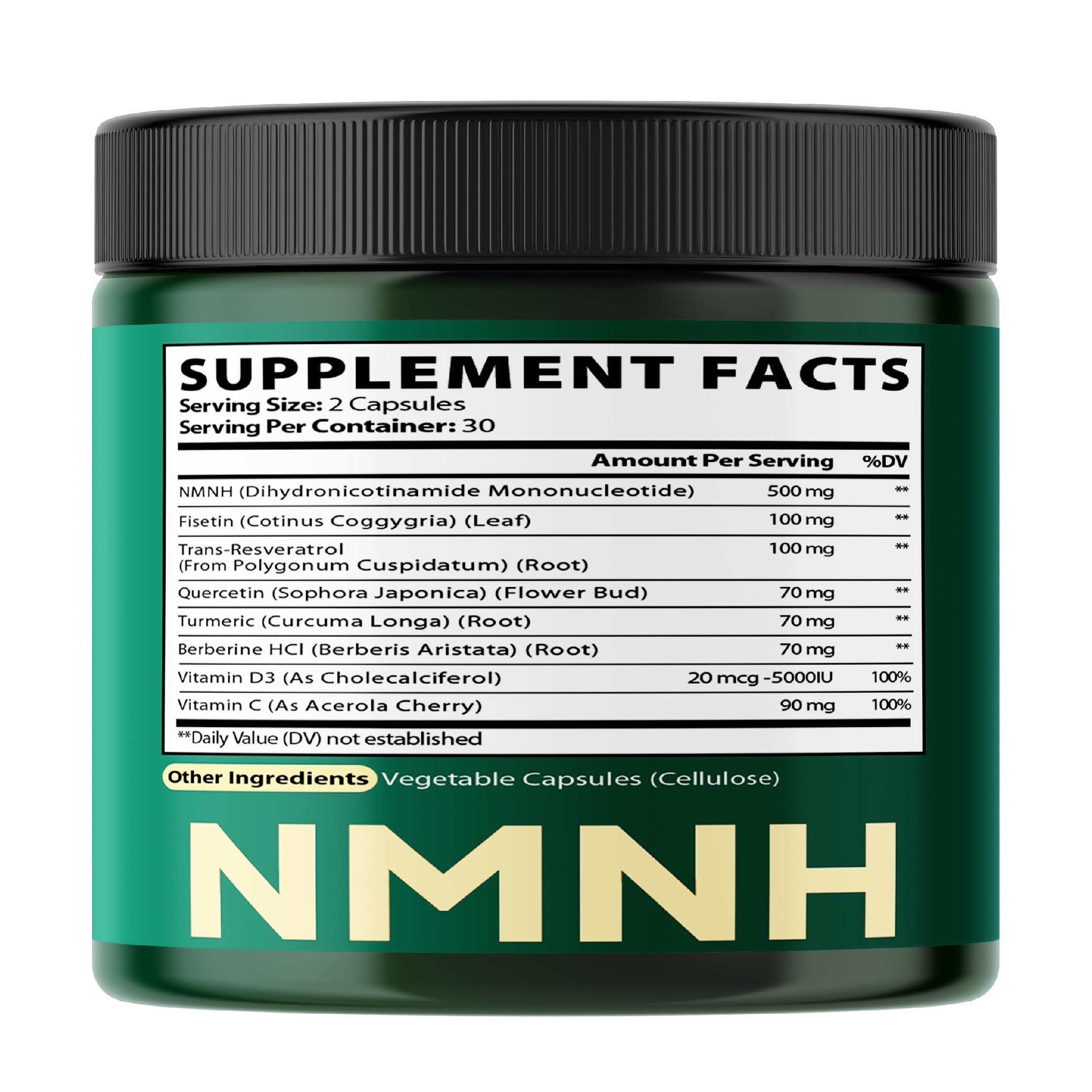 Satoomi NMNH Supplement bottle with a measuring spoon