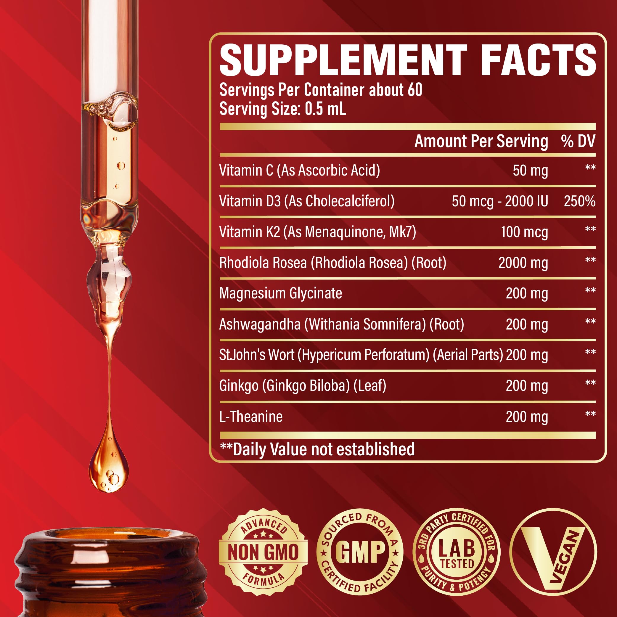 Satoomi Rhodiola Rosea Tincture 30ml bottle with dropper