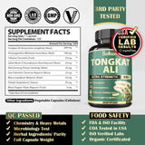 Satoomi Tribulus Terrestris Supplement bottle side view