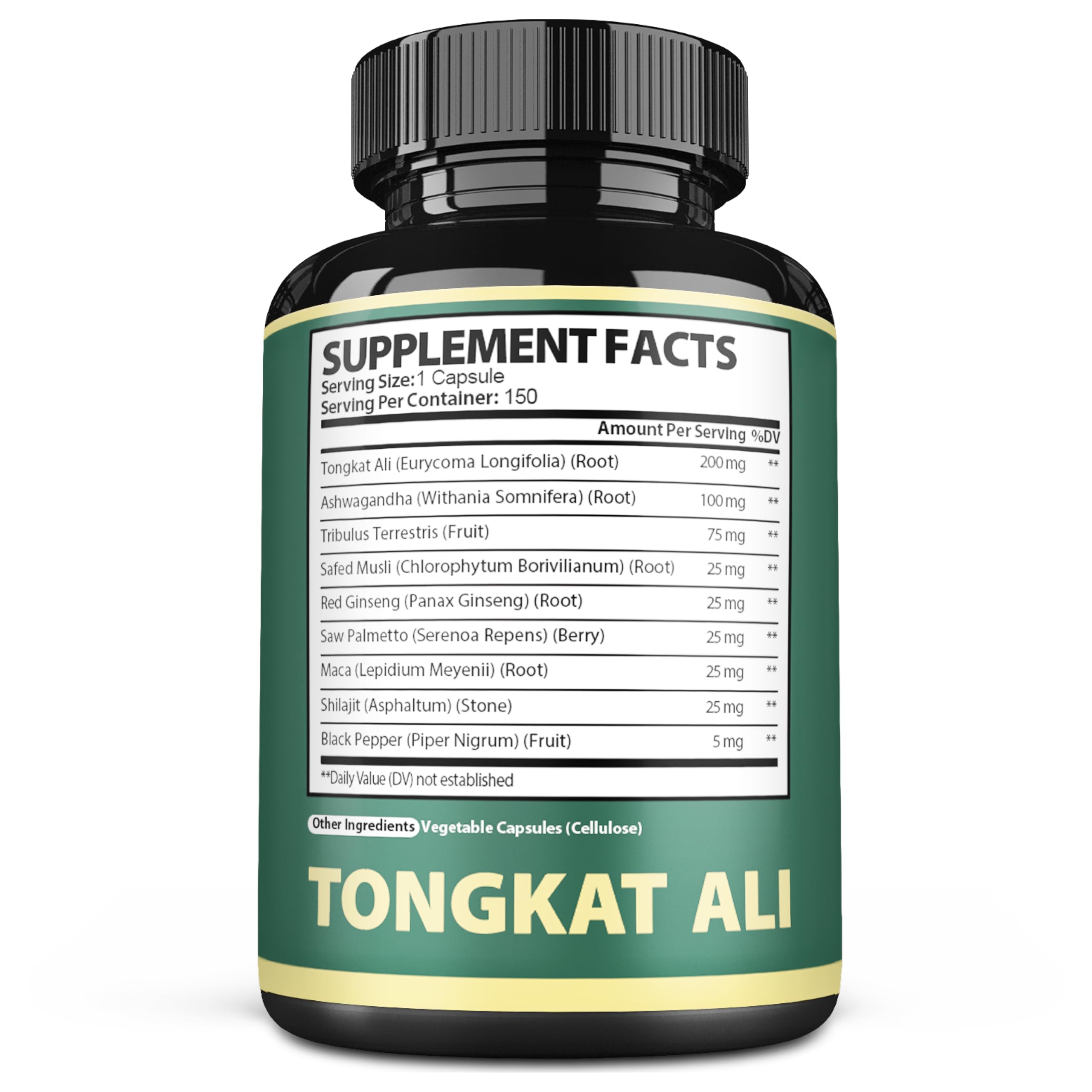 Satoomi Tribulus Terrestris Supplement bottle with a green plant background