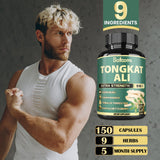 Satoomi Tribulus Terrestris Supplement bottle with a measuring spoon