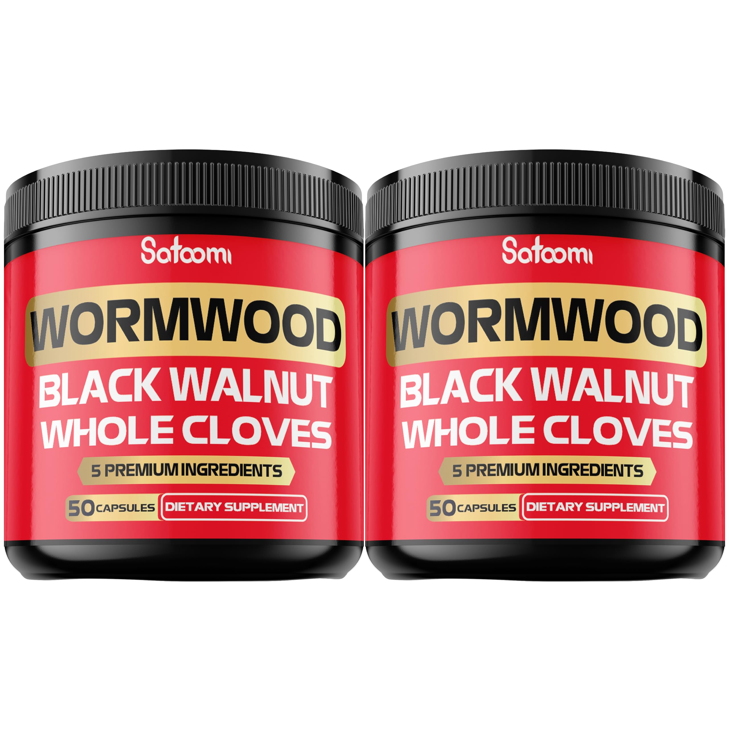Satoomi Turmeric Capsules front view with packaging