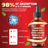 Satoomi Turmeric Liquid Supplement 30ml packaging details
