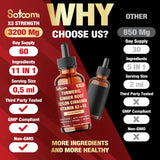 Satoomi Turmeric Liquid Supplement 30ml with fresh turmeric