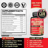 Satoomi Valerian Herbal Supplement bottle side view
