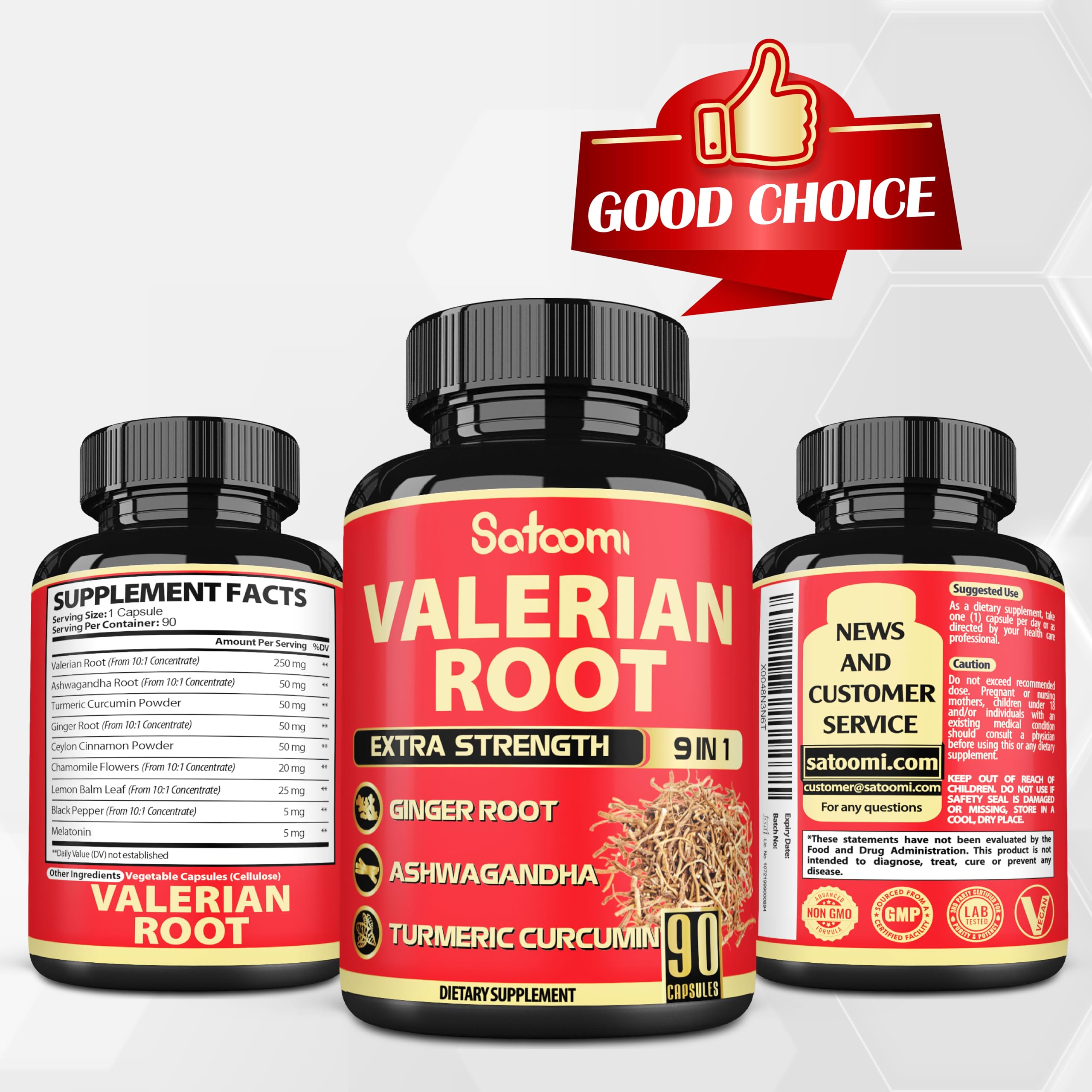 Satoomi Valerian Herbal Supplement in a lifestyle setting