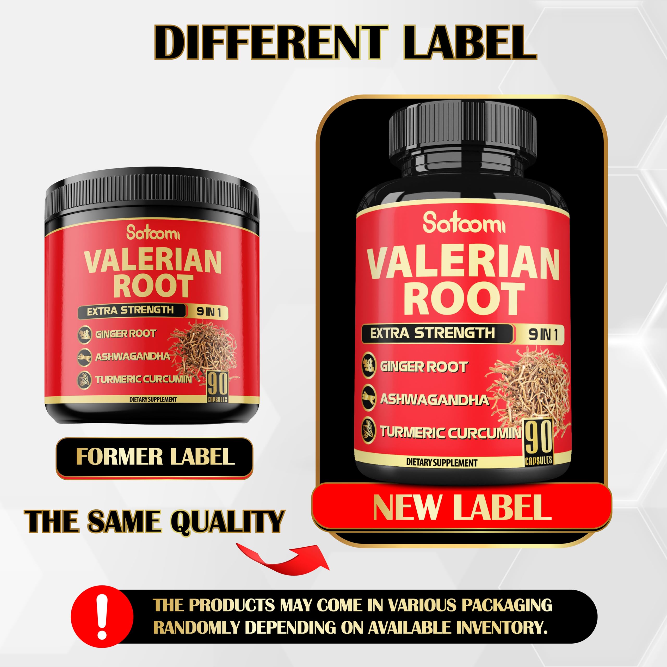 Satoomi Valerian Herbal Supplement packaging details