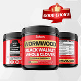 Satoomi Wormwood Capsules packaging with dimensions