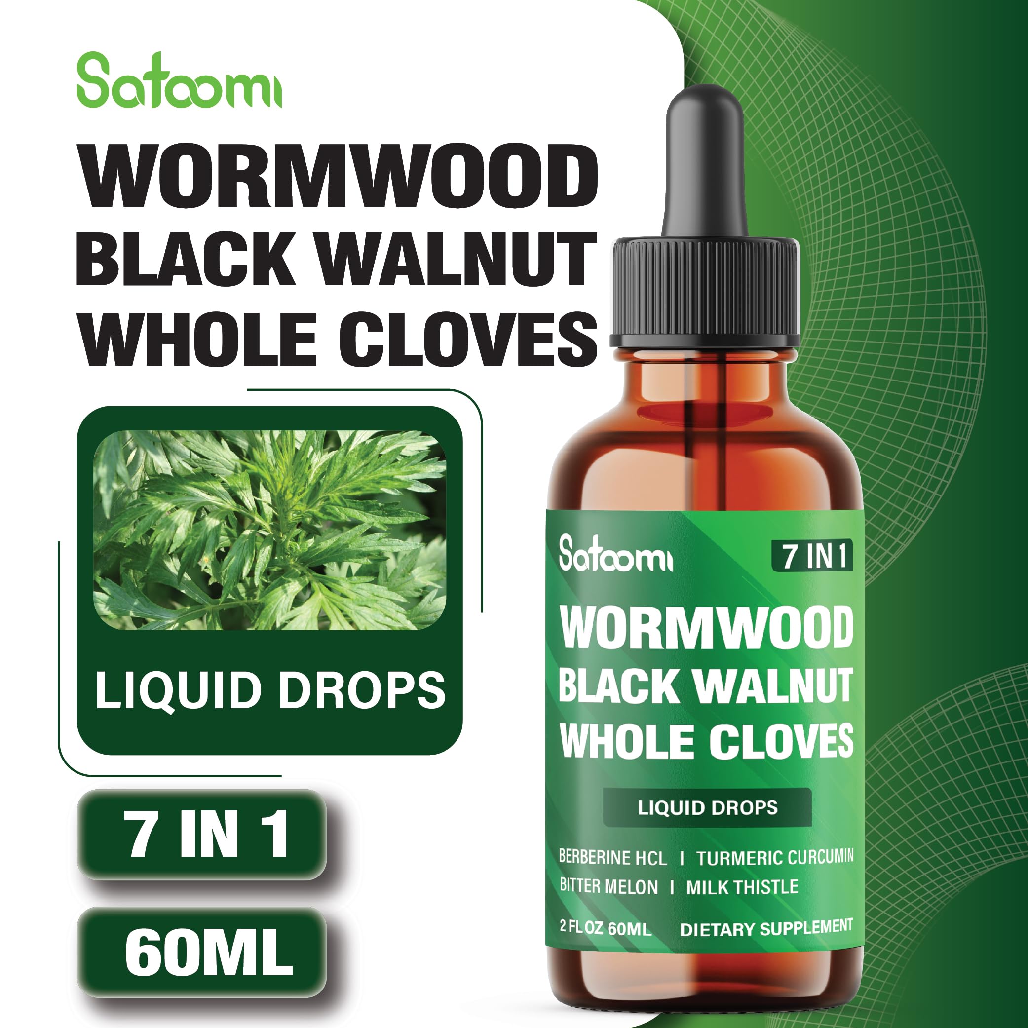 Satoomi Wormwood Complex Liquid 60ml packaging