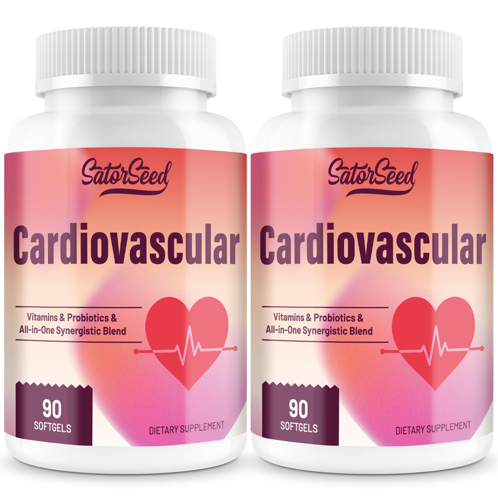 SatorSeed Blended Vitamin & Mineral Supplement softgel bottle front view