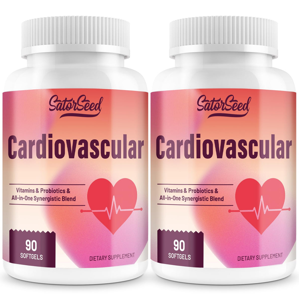 SatorSeed Blended Vitamin & Mineral Supplement softgel bottle front view