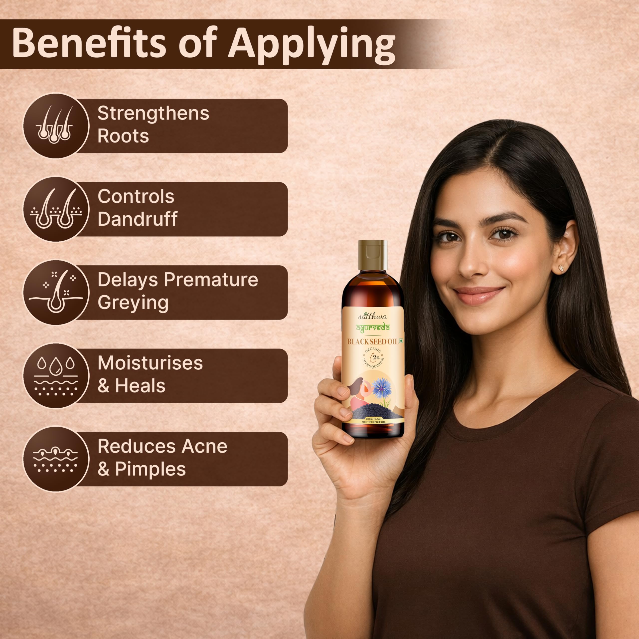 Satthwa Black Seed Oil 200g side view