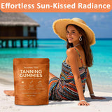 Savanna Skin Tanning Gummies bottle with label