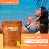 Savanna Skin Tanning Gummies close-up of gummies