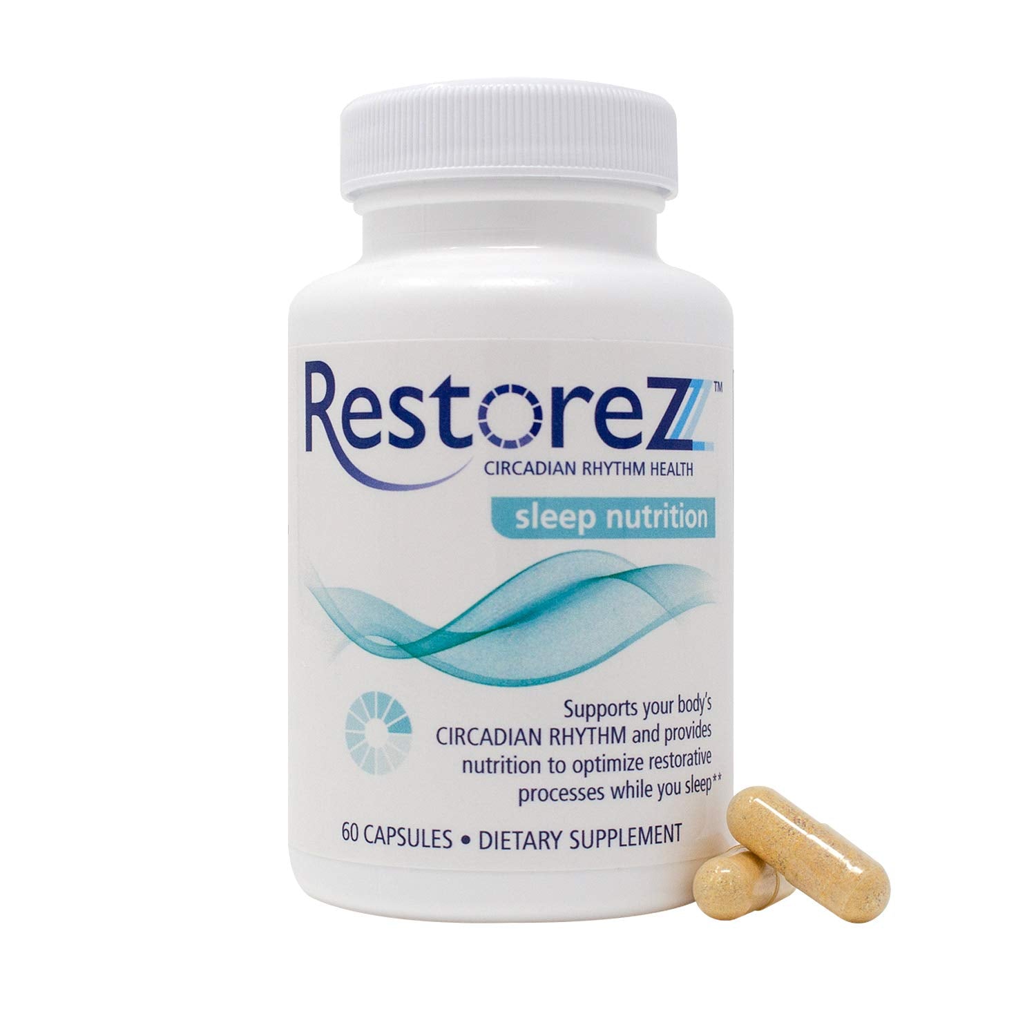 Savant Science RestoreZ Sleep Nutrition 60 Capsules side view
