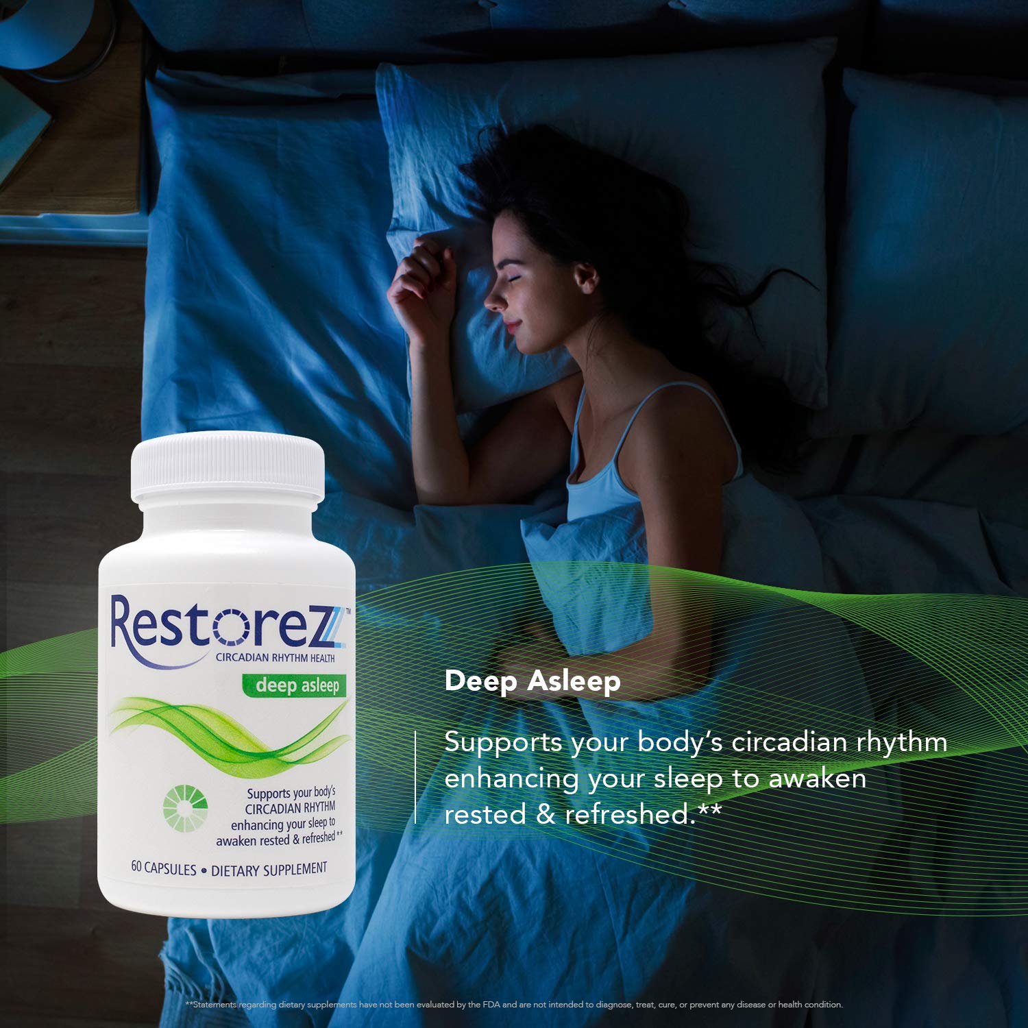 Savant Science Sleep Supplement 67g capsules in a lifestyle setting