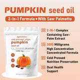 savari Pumpkin Seed Oil softgels close-up showing size and colour