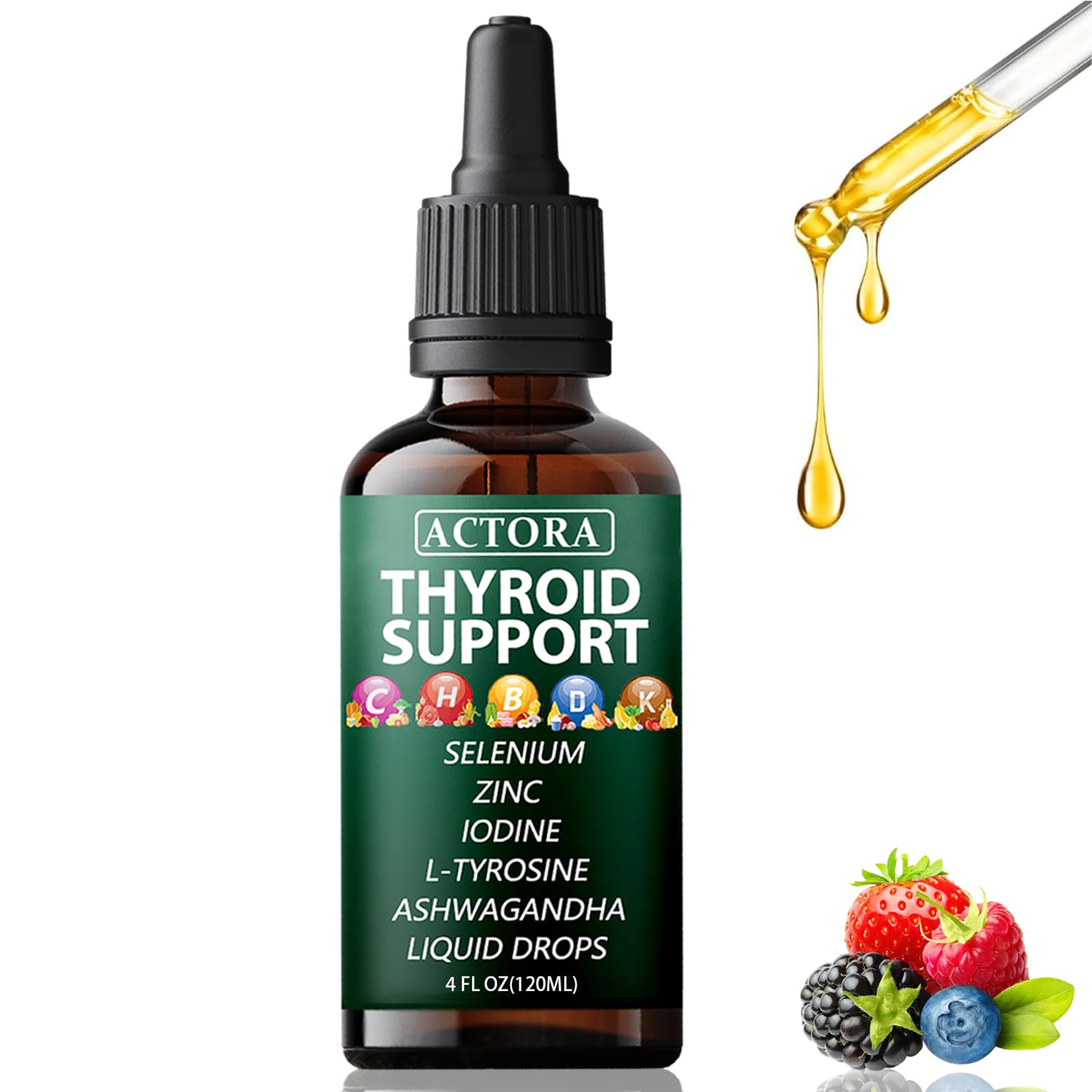 savari Thyroid Support Drops 120ml front view
