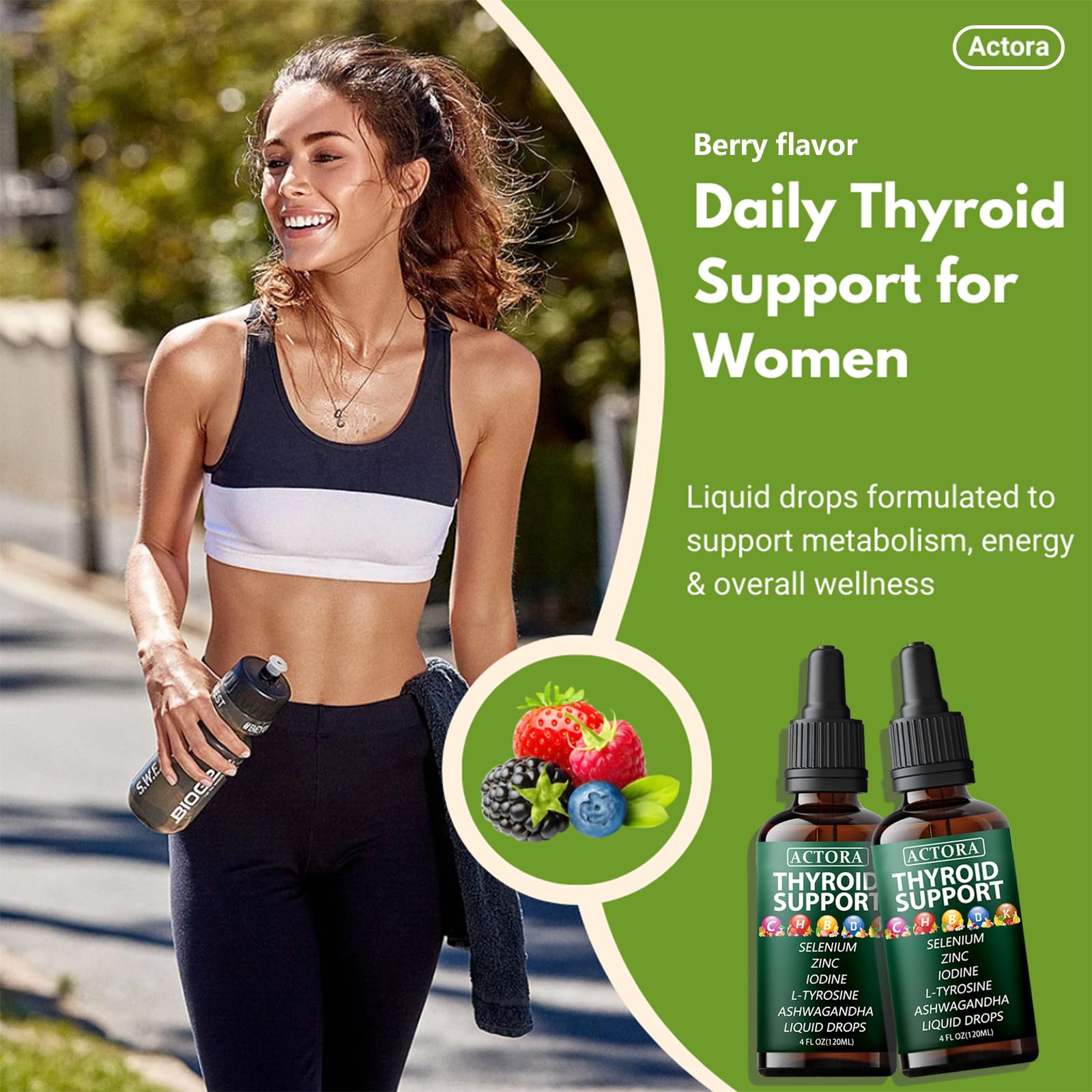 savari Thyroid Support Drops 120ml with measuring dropper