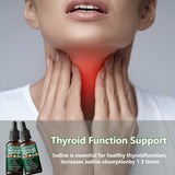 savari Thyroid Support Drops bottle on wooden table