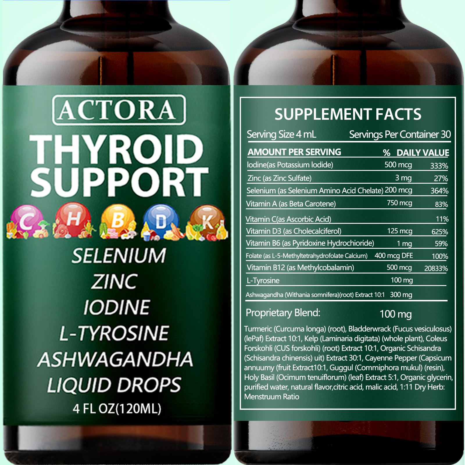savari Thyroid Support Drops ingredients list